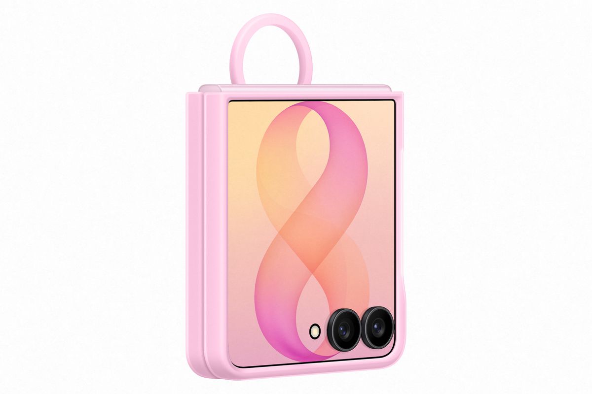 Samsung Flip 8 Silic Ring Magnet Pink