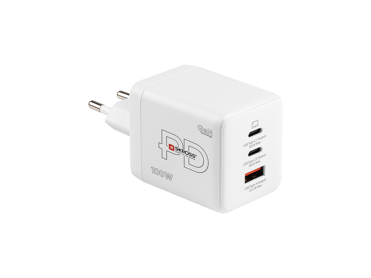 Skross Power Charger EU 100W GaN Combo+