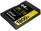 Lexar 1800x UHS-II SDXC 64GB Gold