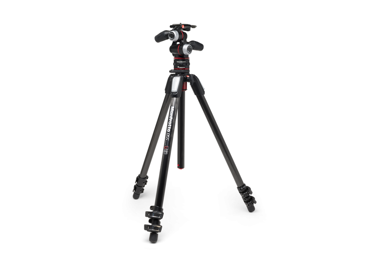Manfrotto 055XPRO Carbon Tripod w/3W H.