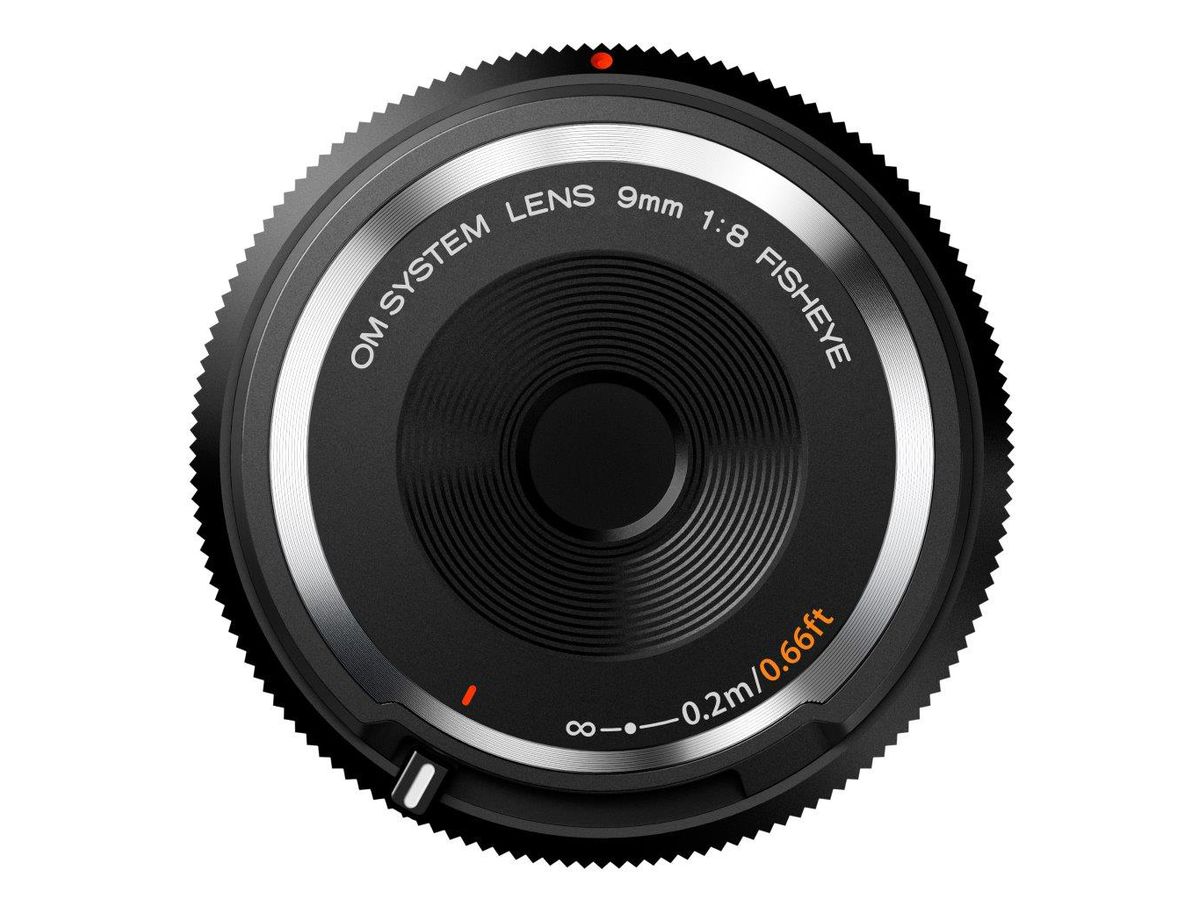 OM System Body Cap Lens 9mm 1:8 fisheye