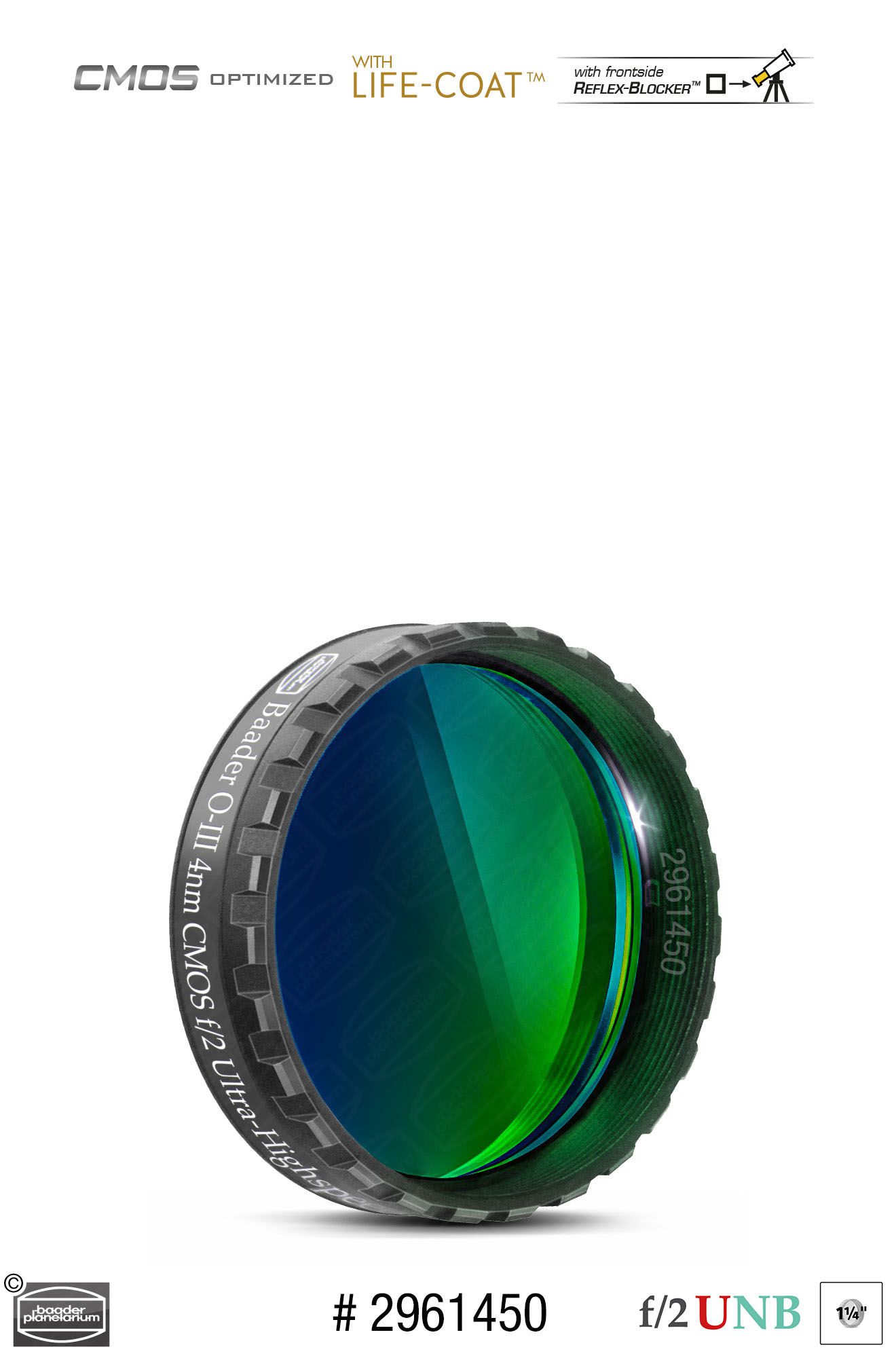 Baader Schmalband OIII 4nm 1.25" f/2