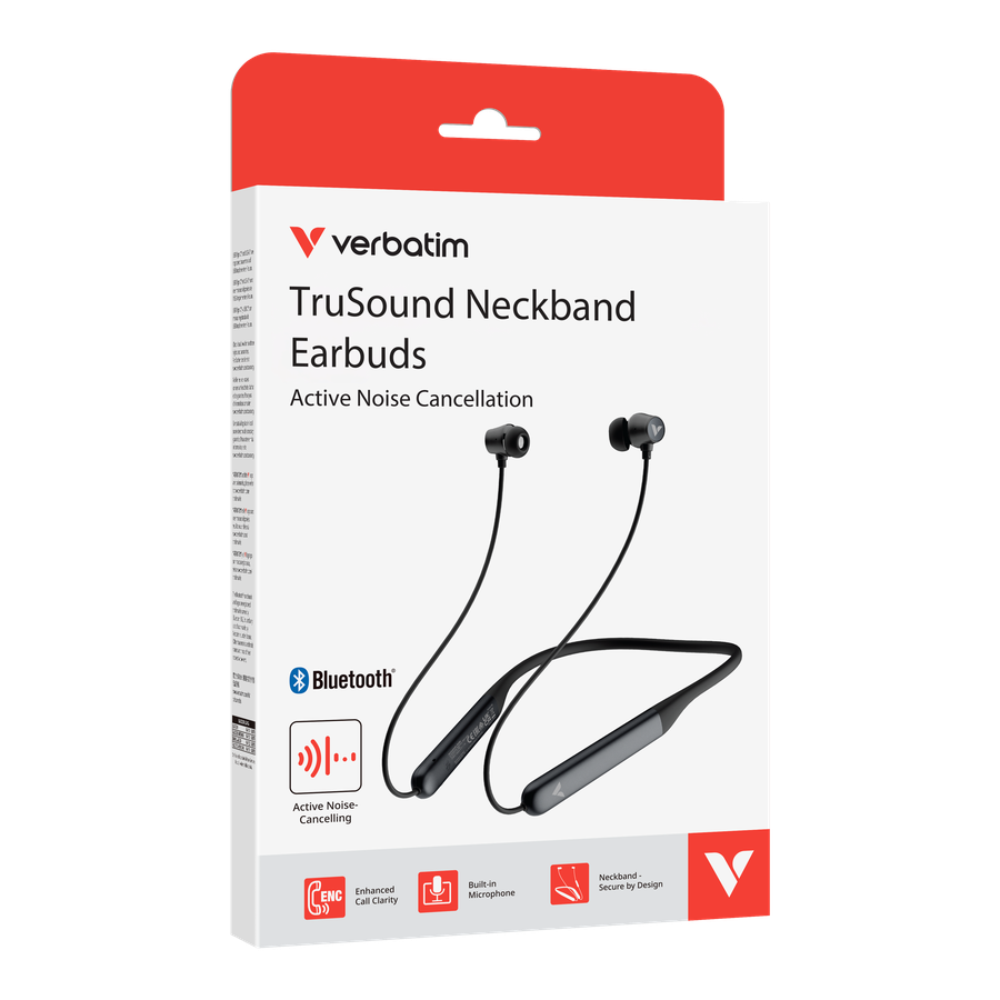 Verbatim Neckband Earbuds ANC Black