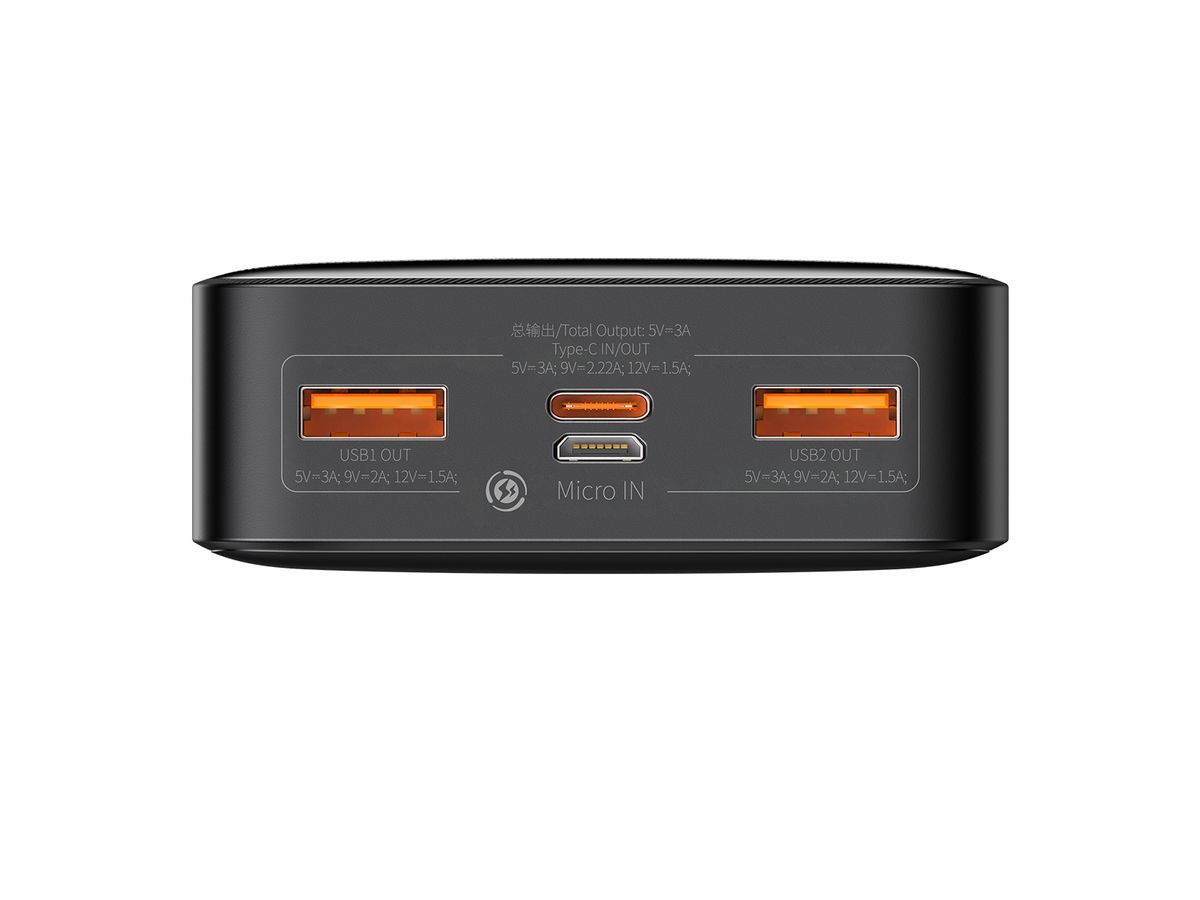 Baseus Bipow Powerbank 20000 mAh Black