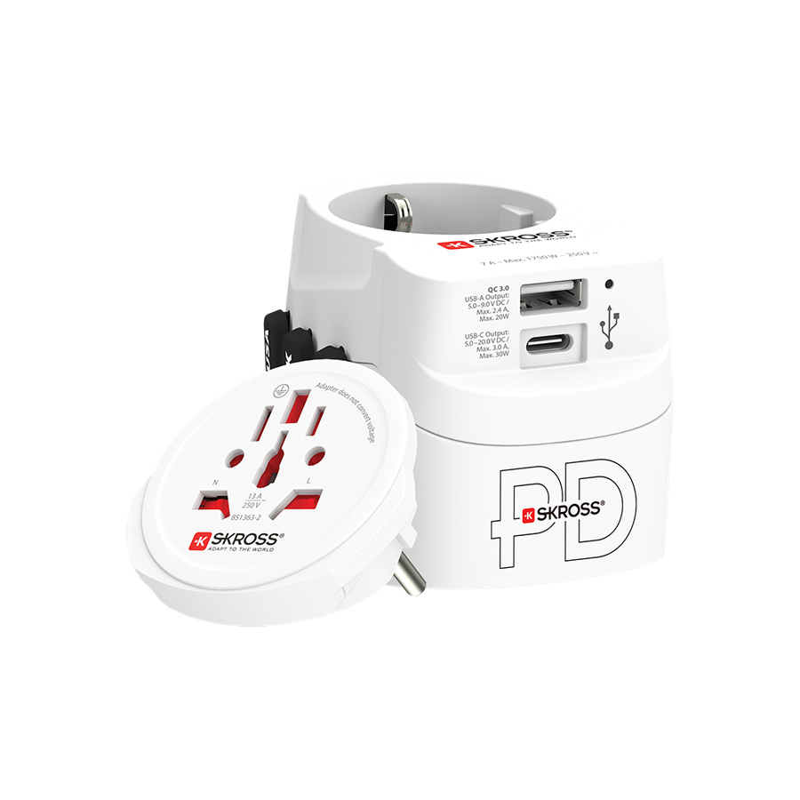 Skross PRO Light USB AC30PD World