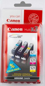 Canon CLI-521 C/M/Y Cartridge Multipack