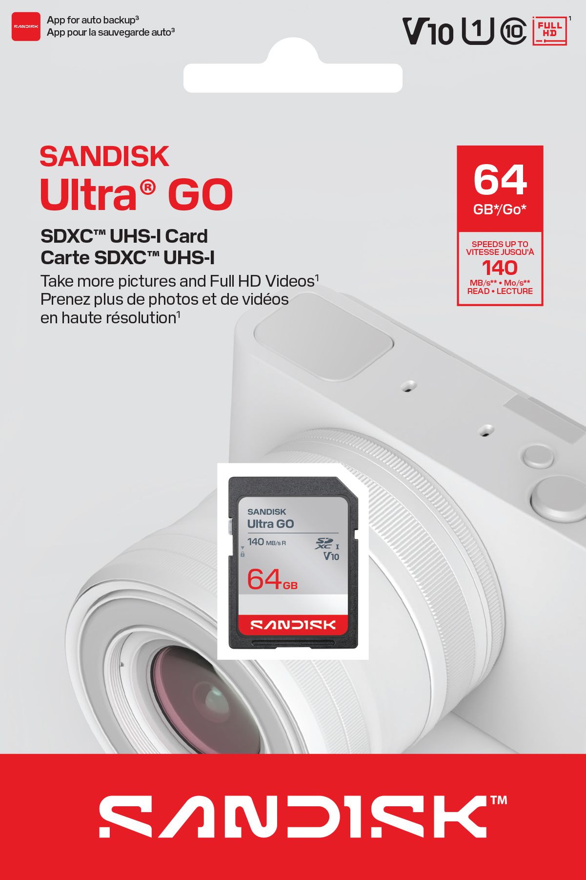 SANDISK Ultra GO SDXC 140MB/s UHS-I 64GB