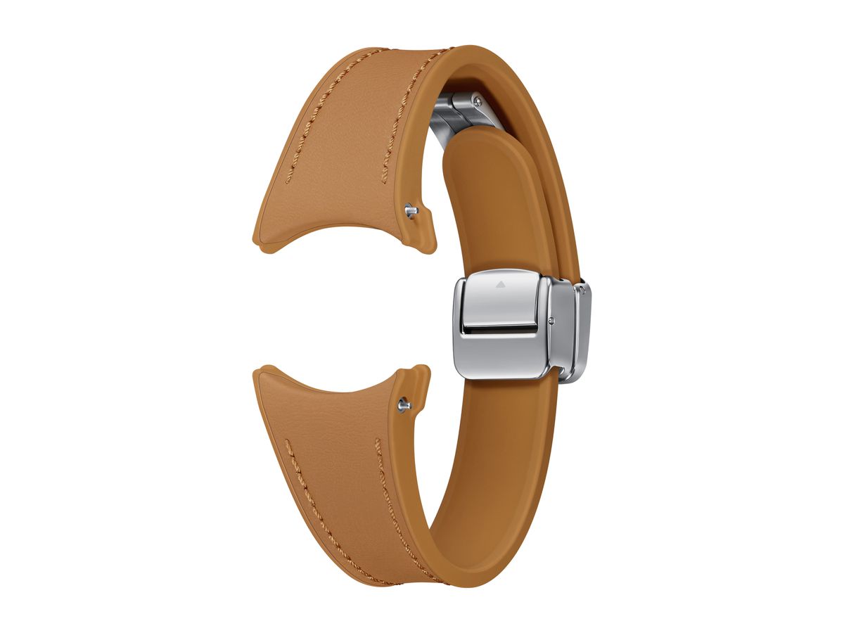 Samsung D-Buckle Hybrid Eco-Leather S/M Watch6|5|4 Camel