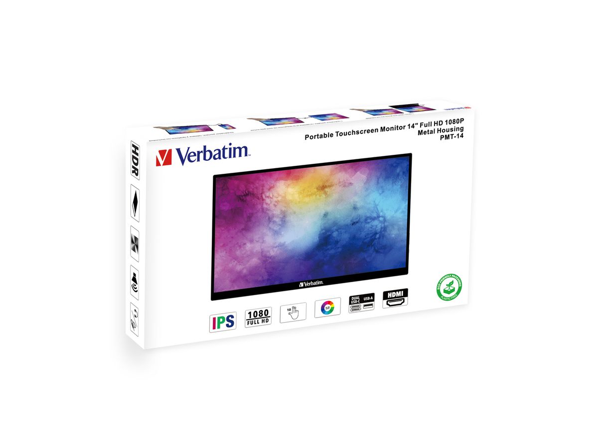 Verbatim Port. Touchscreen Monitor 14'