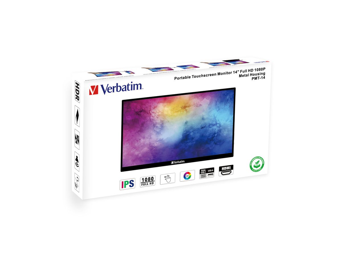 Verbatim Port. Touchscreen Monitor 14"