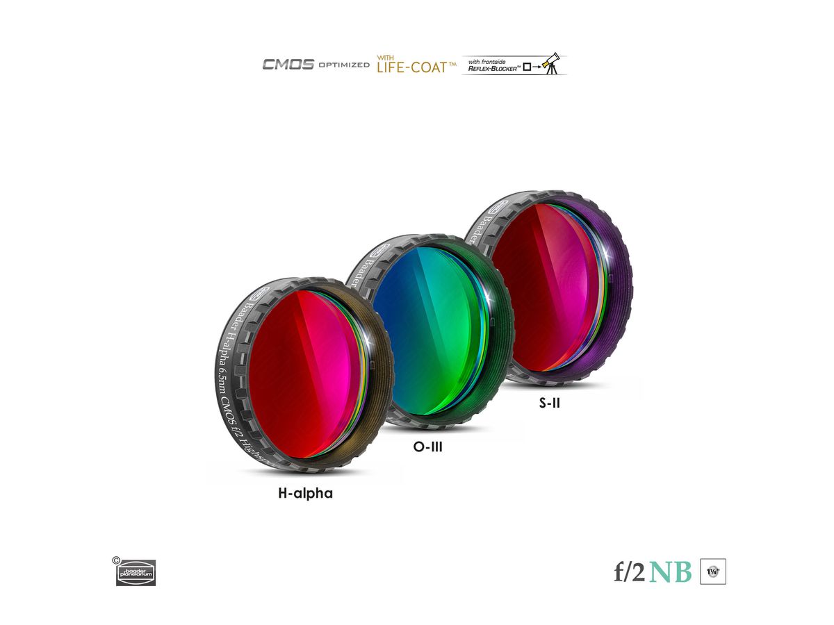 Baader Schmalband Satz 6.5nm 1.25" f/2