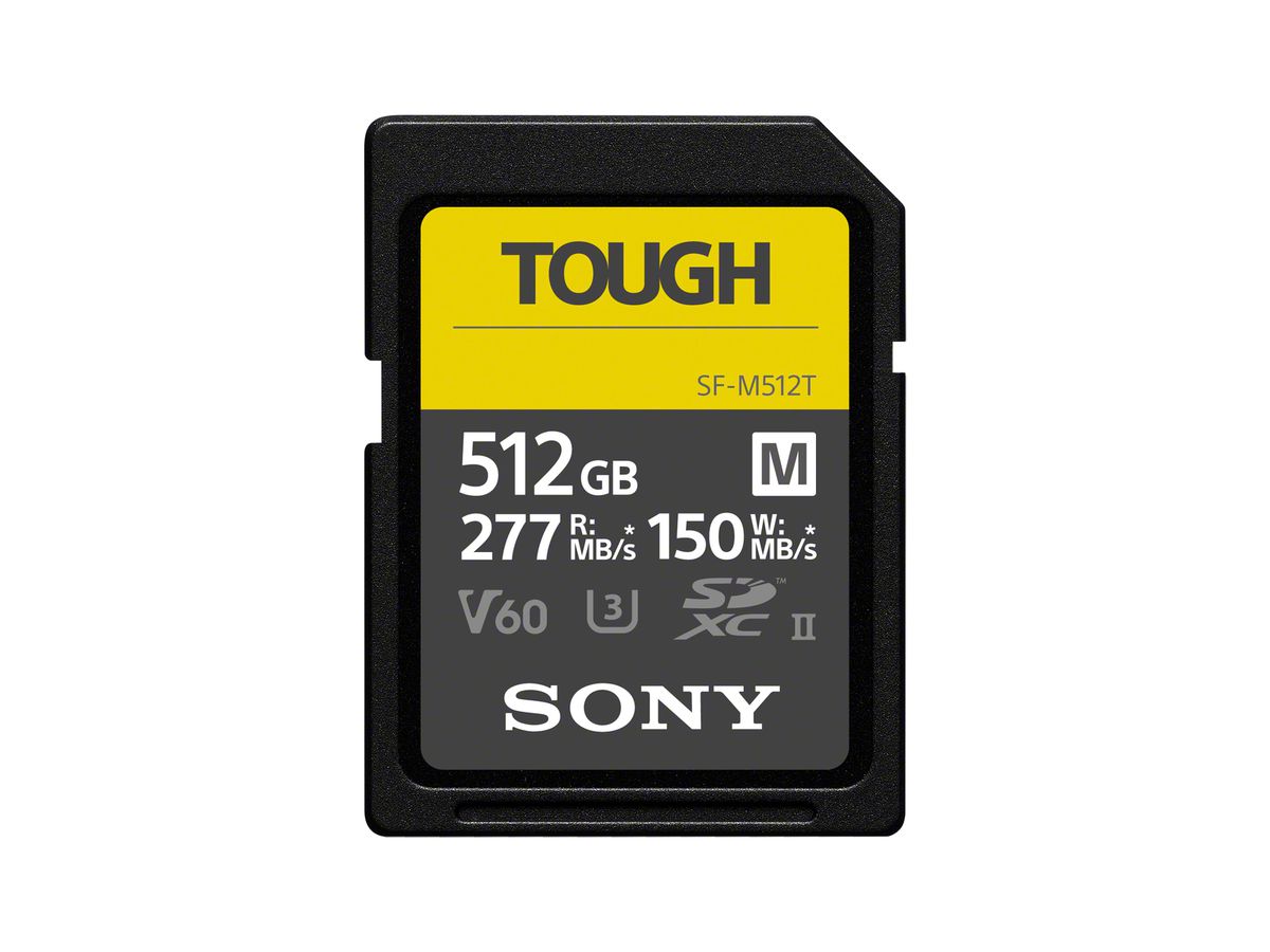 Sony SF-M Tough SDXC 512GB UHS-II 277MBs