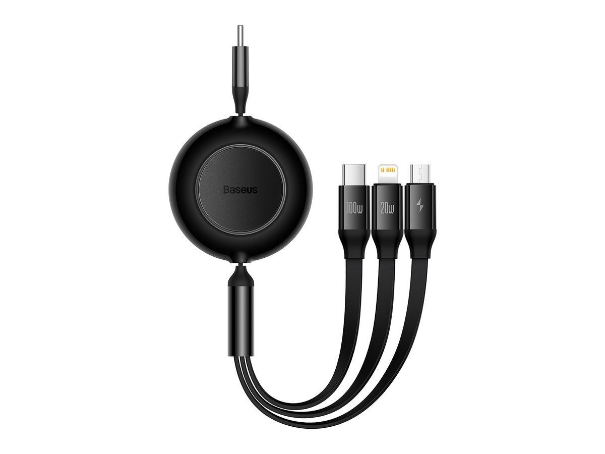 Baseus USB-C 3-in-1 Cable 1.1m Black