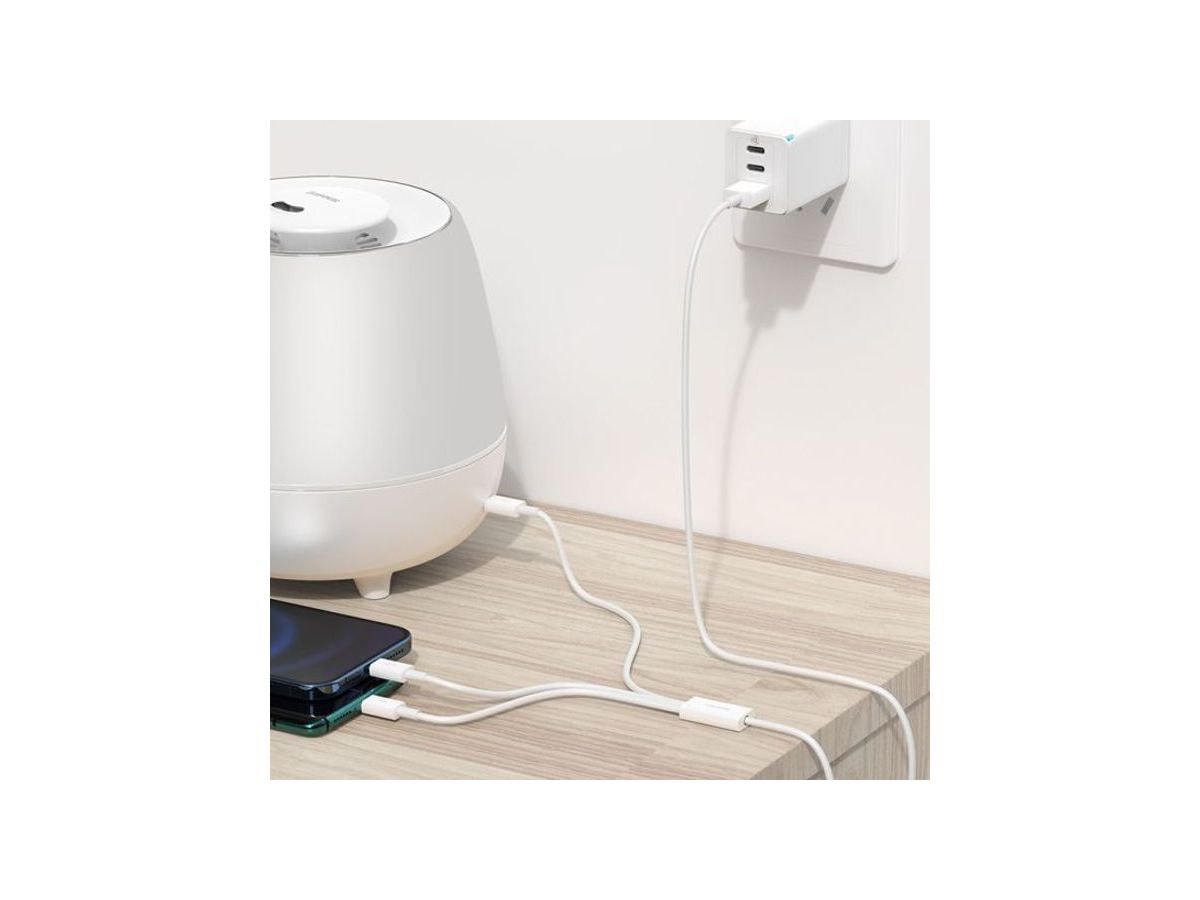 Baseus USB 3-in-1 Cable 1.5m White