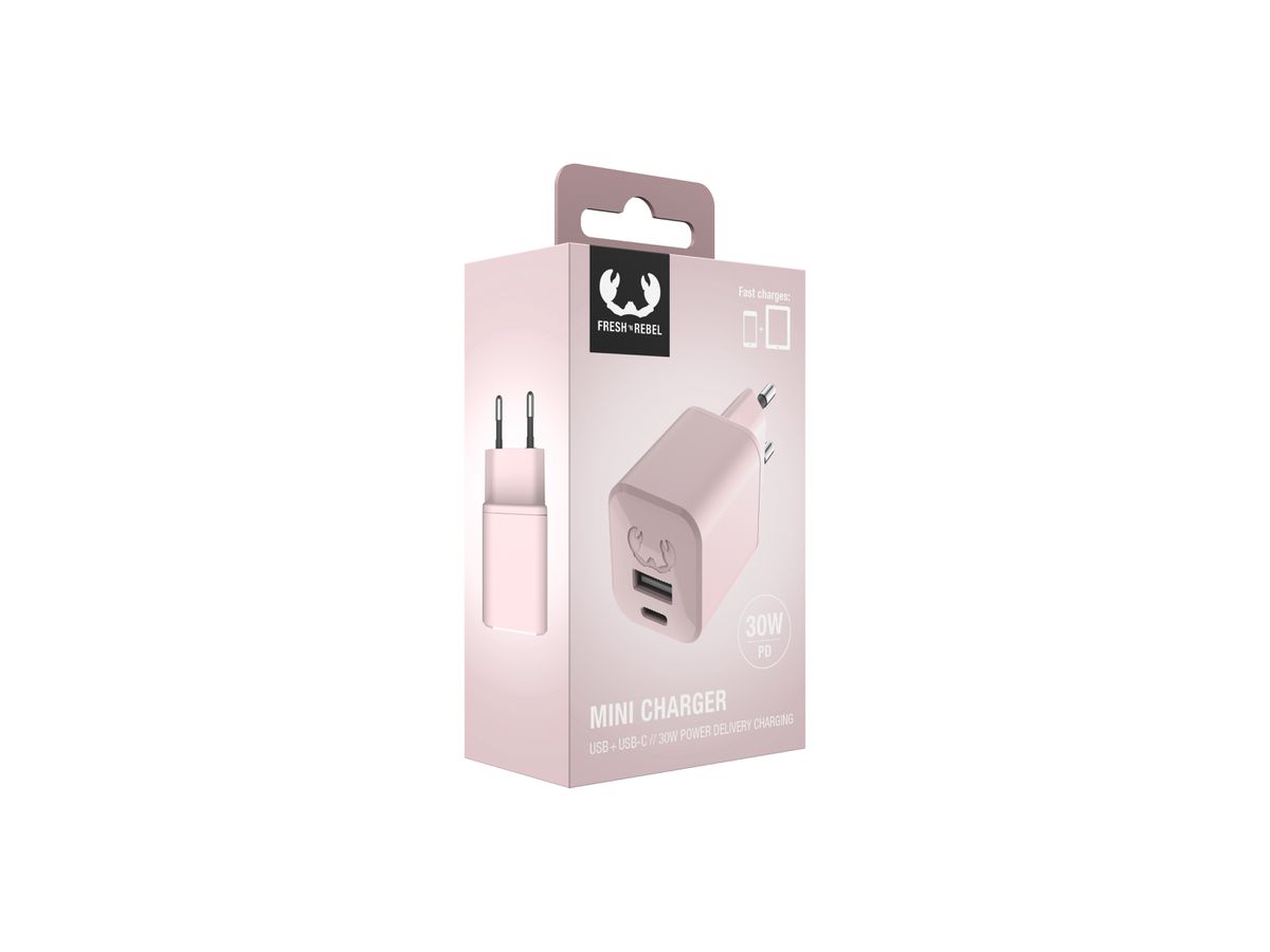 Fresh 'n Rebel Mini Charger Pink 30W