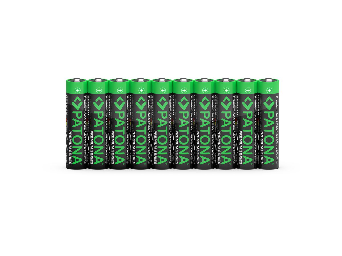 Patona 10 Stück AAA Alkaline Batterie