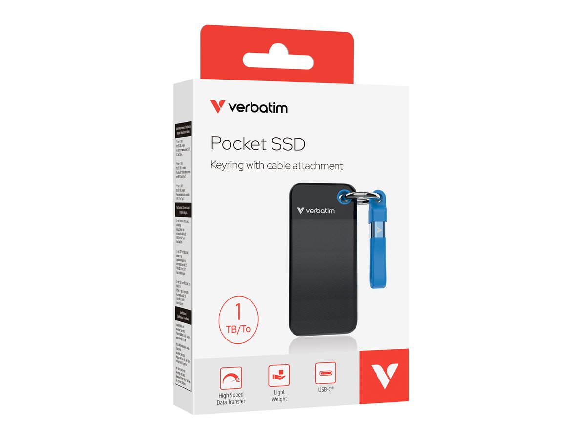 Verbatim Pocket SSD 1TB Black/Blue