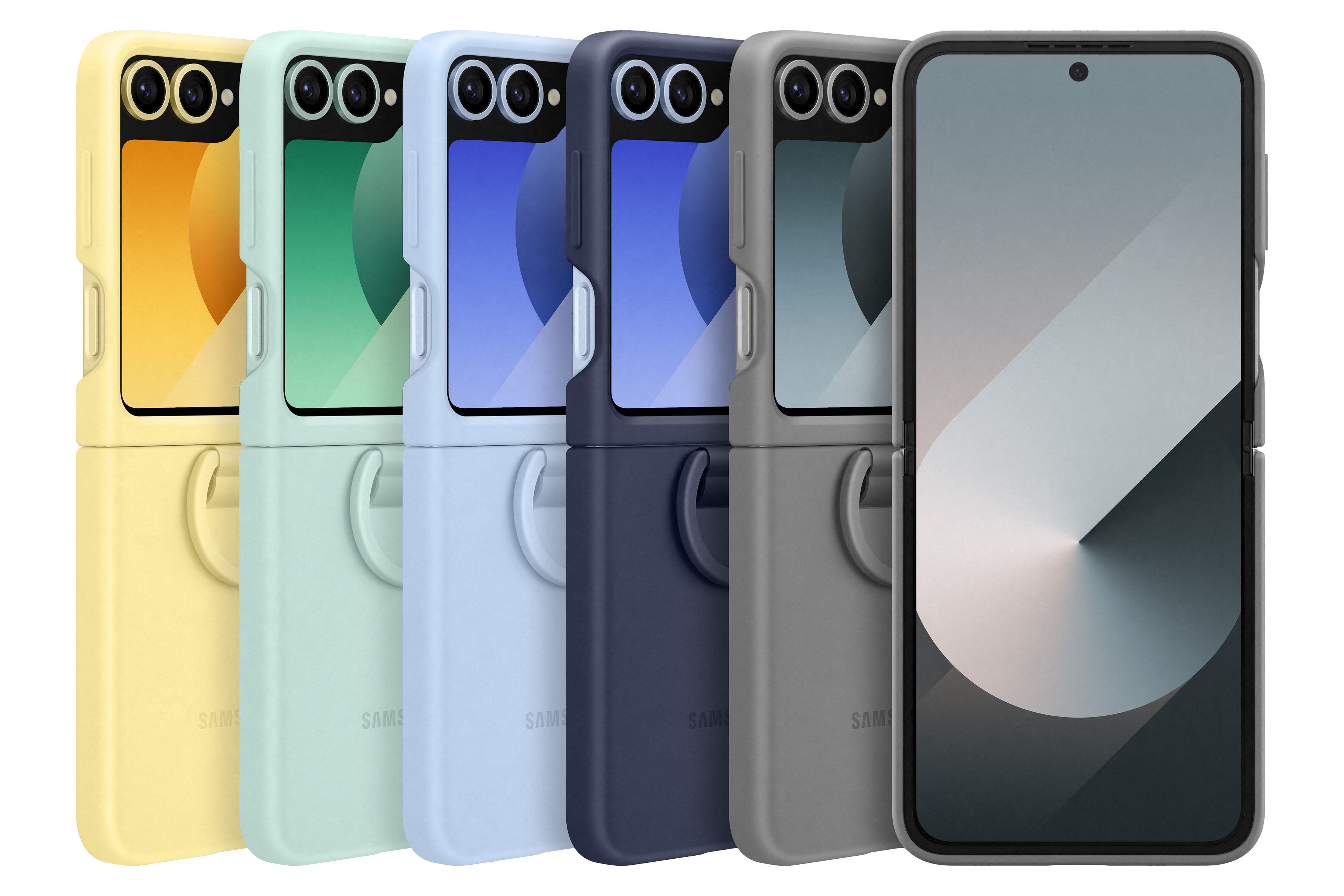 Samsung Flip 6 Silicone Case Blue