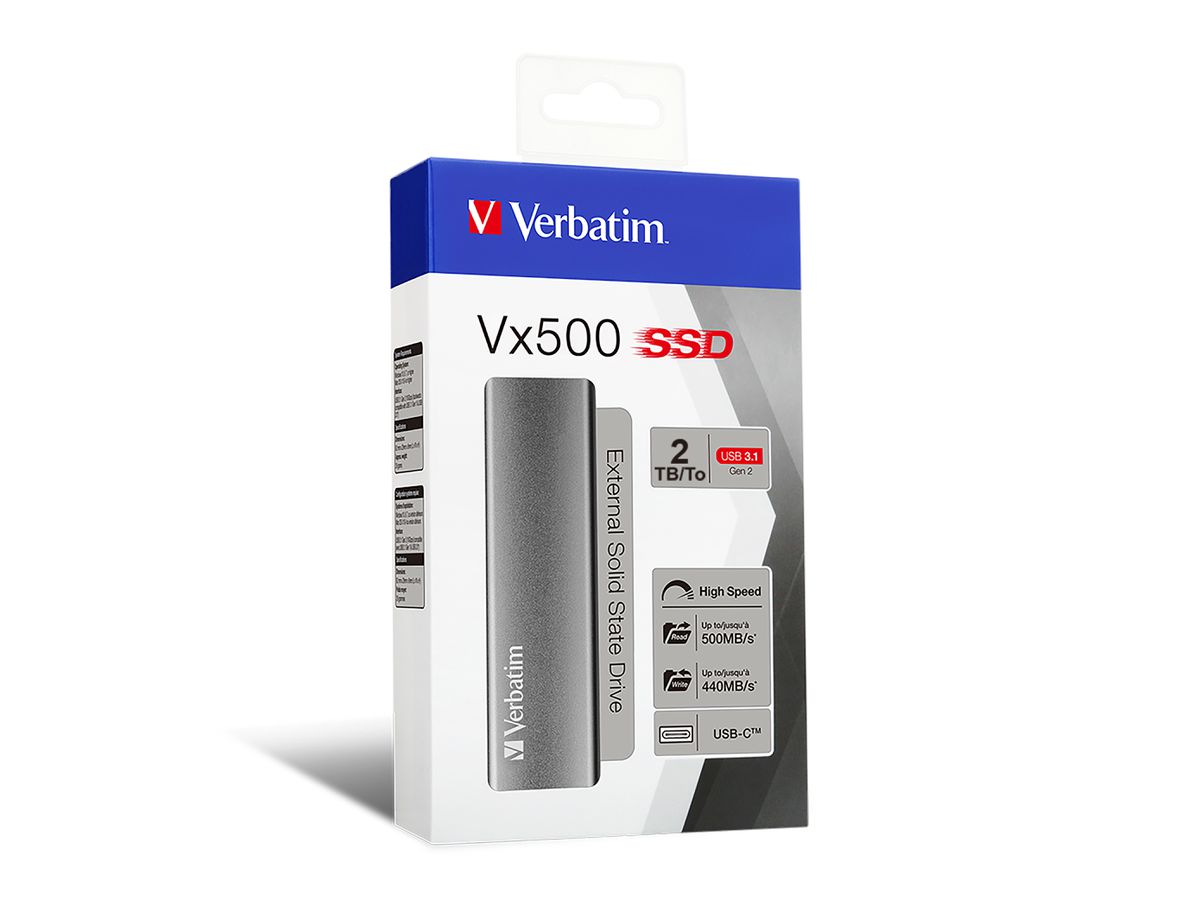 Verbatim Vx500 External SSD USB 3.2 2TB
