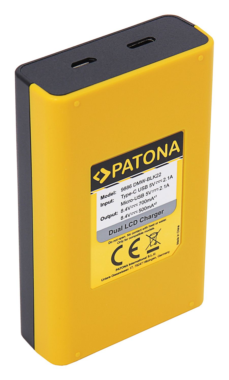 Patona Ladeg. Dual USB Panasonic BLK-22