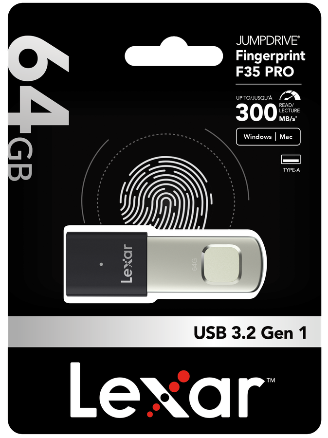 Lexar Fingerprint PRO F35 USB 3.2 64GB