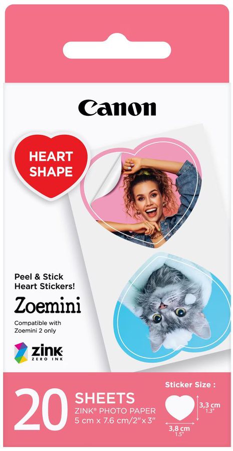 Canon ZP-2030 Zink Heart Sticker