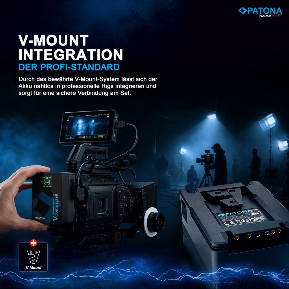 Patona Compact V-Mount Akku 99Wh PD100W