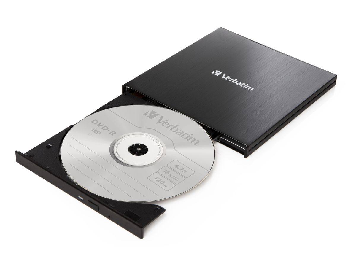 Verbatim Slimline CD/DVD Writer USB-C