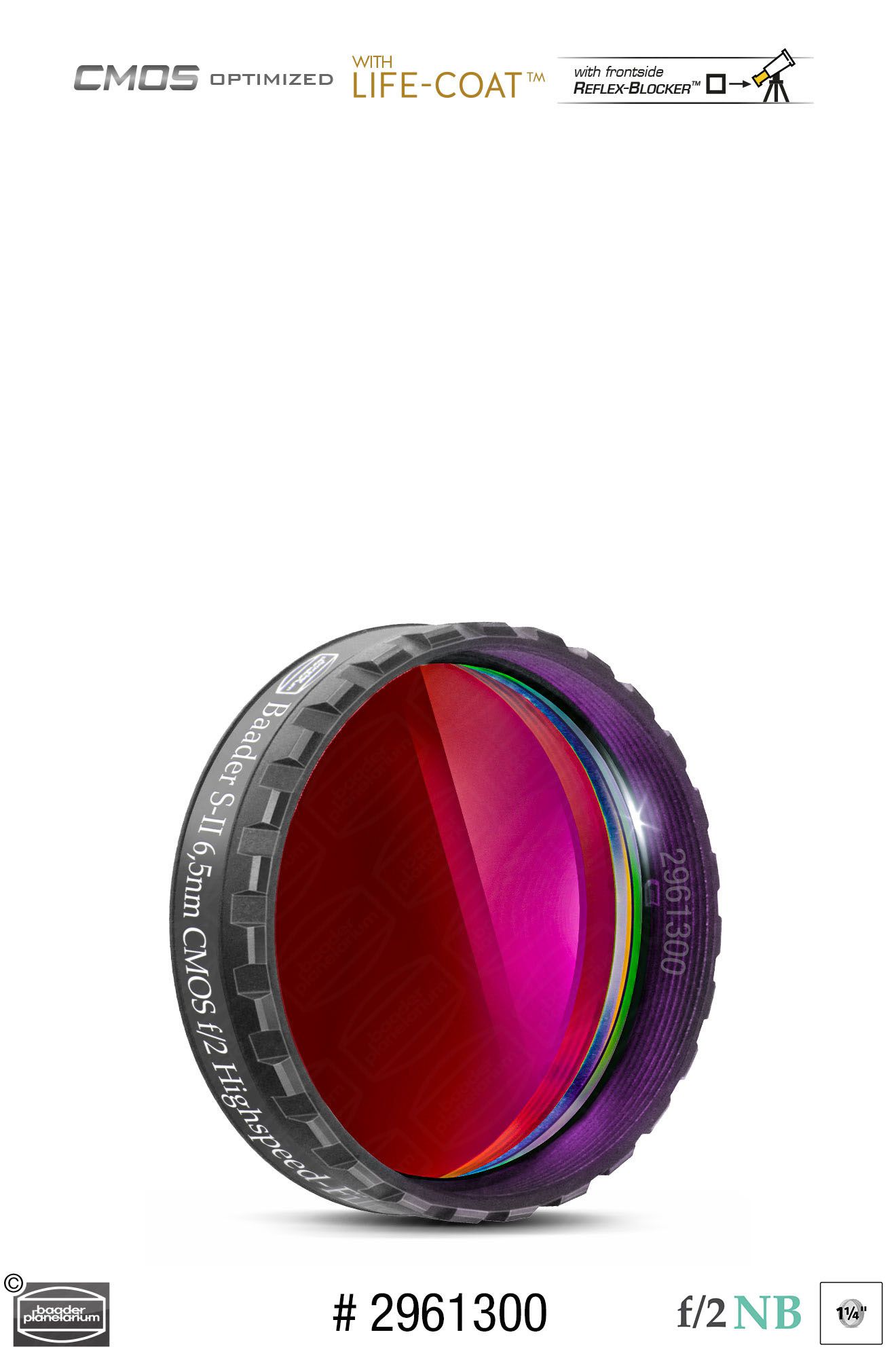 Baader Schmalband SII 6.5nm 1.25" f/2