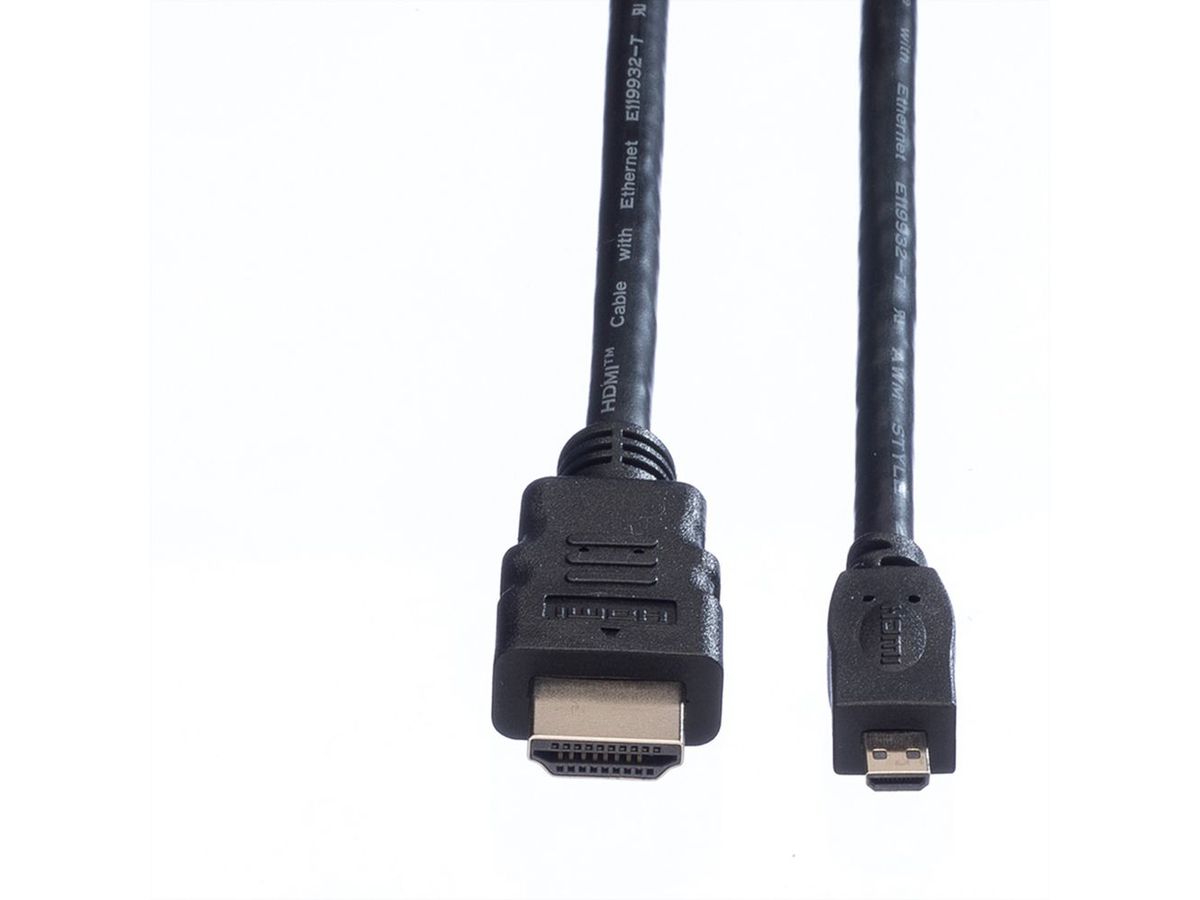 VALUE HDMI / Typ D Kabel black (2.0m)
