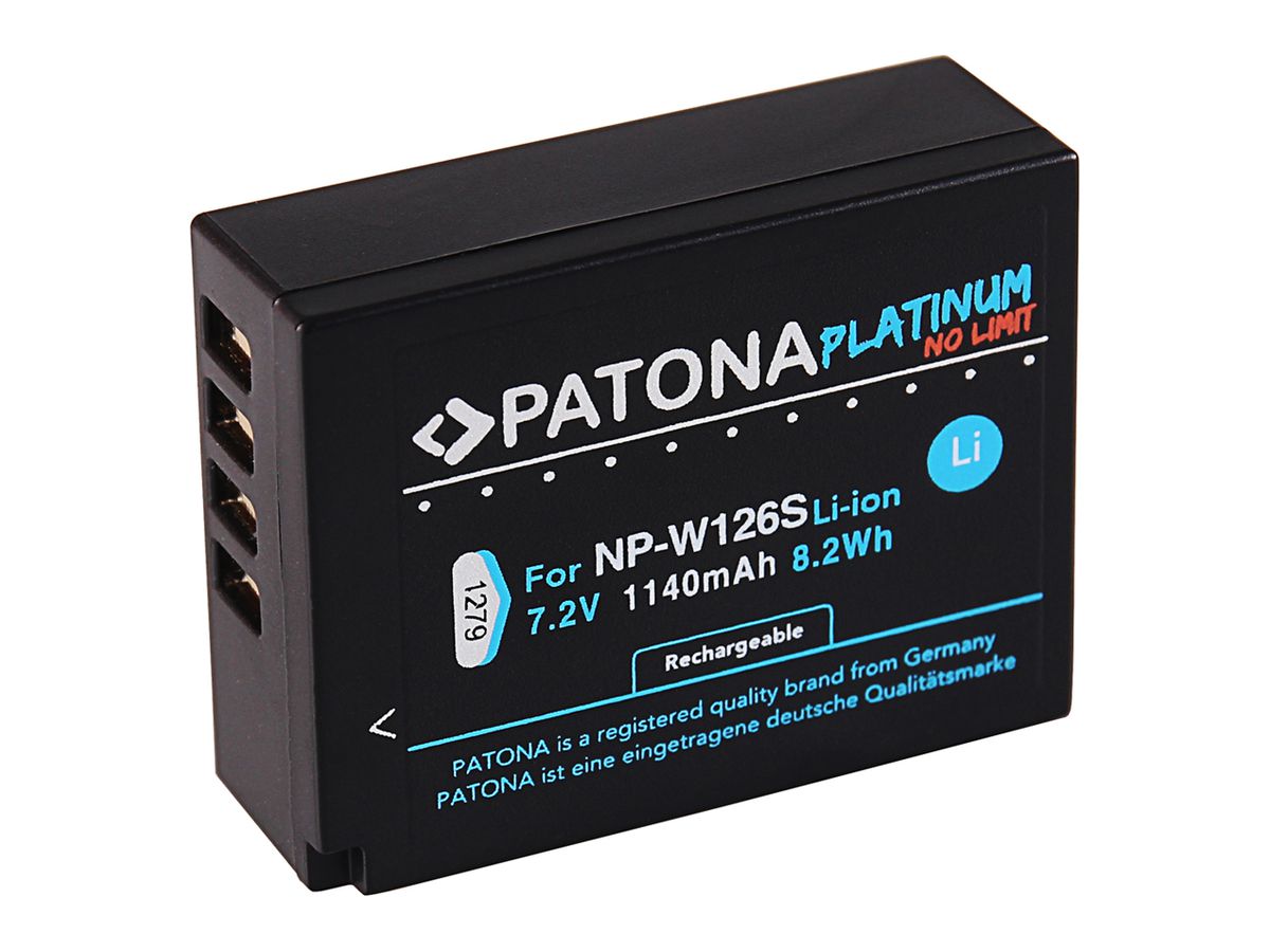 Patona NP-W126S Set Chargeur+ 2 Batterie