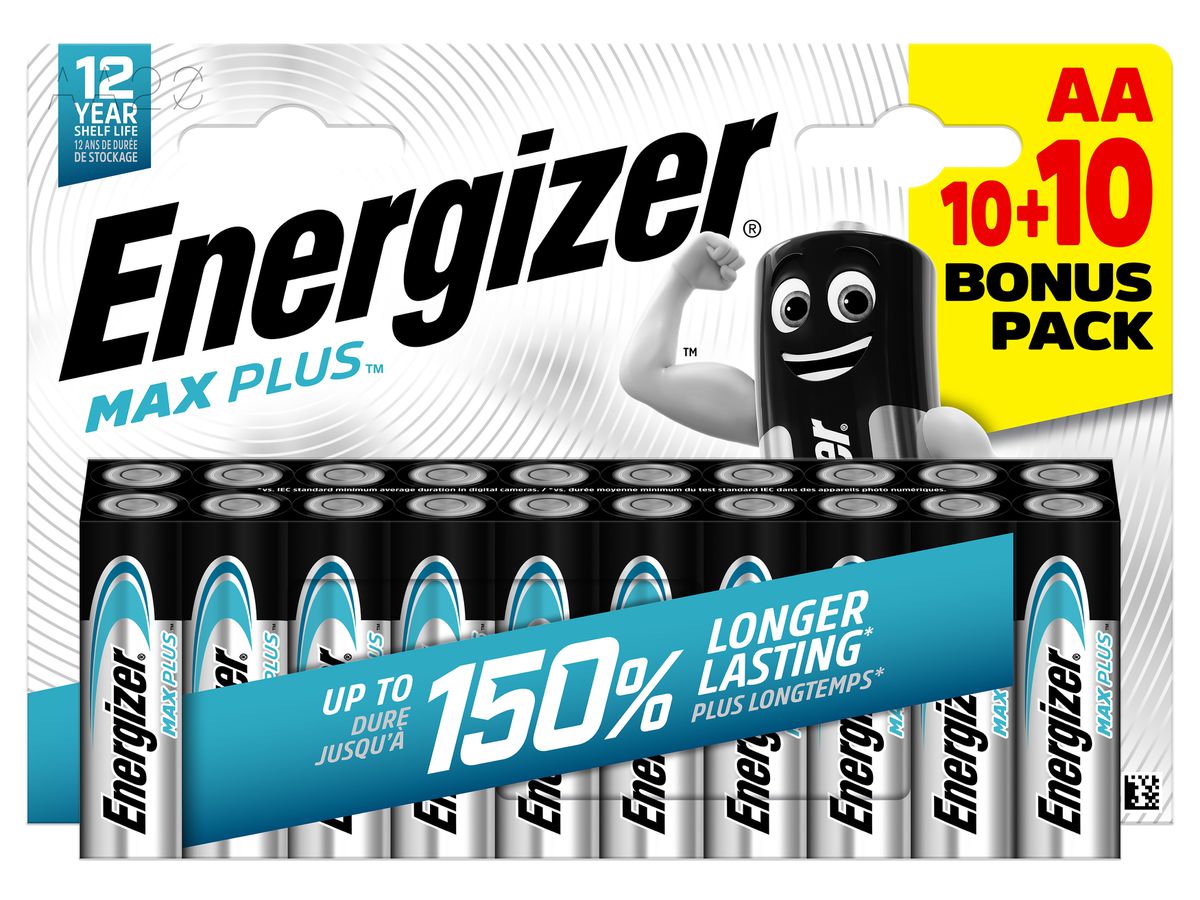 Energizer Max Plus Mignon AA 10+10 Pack