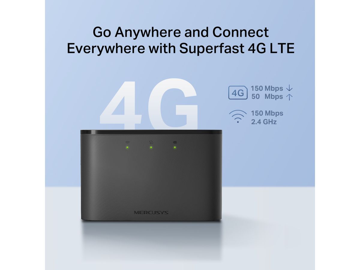 Mercusys 150Mbps 4G LTE Mobile Wi-Fi