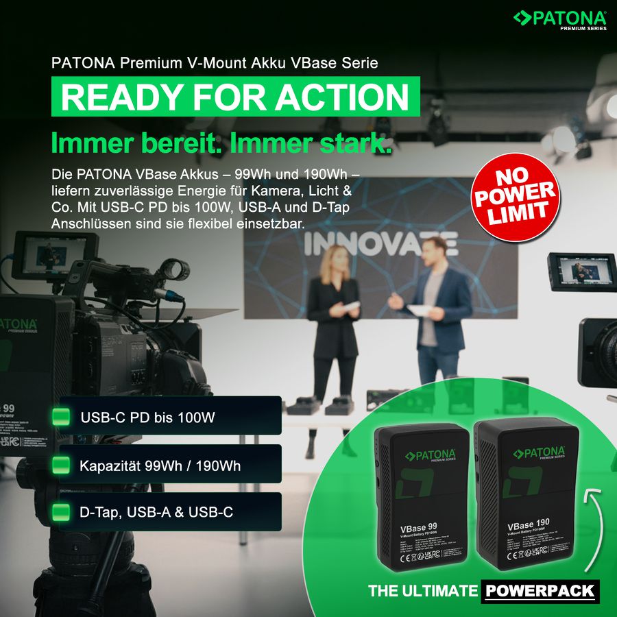 Patona Premium V-Mount 99Wh PD100W