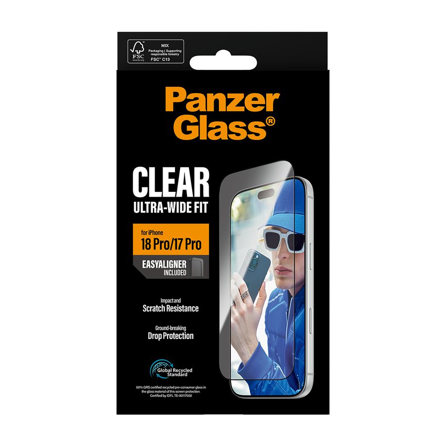 PanzerGlass iP 17/18 Pro Displayschutz