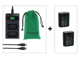 Patona NP-FZ100 Fast Charger+2 Akkus Kit