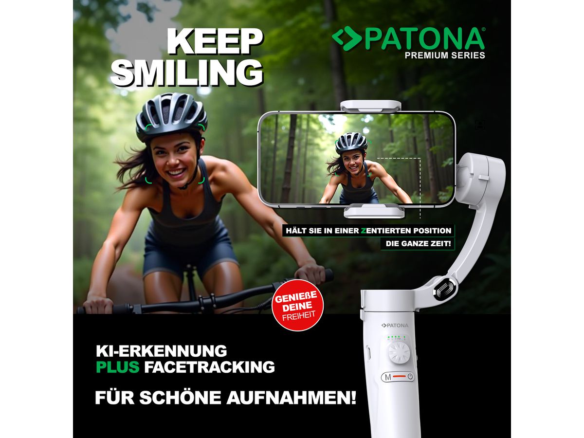 Patona 3-Achsen Gimbal Smartphone