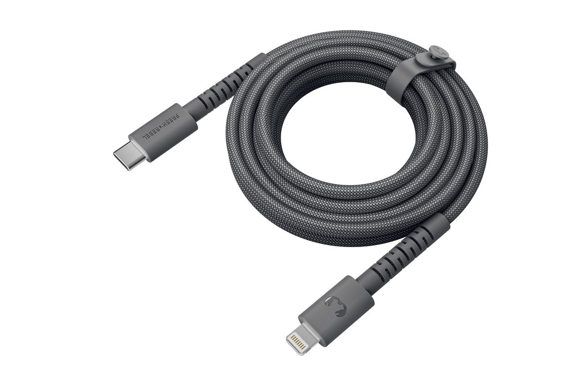 Fresh 'n Rebel USB-C to Lightning Grey