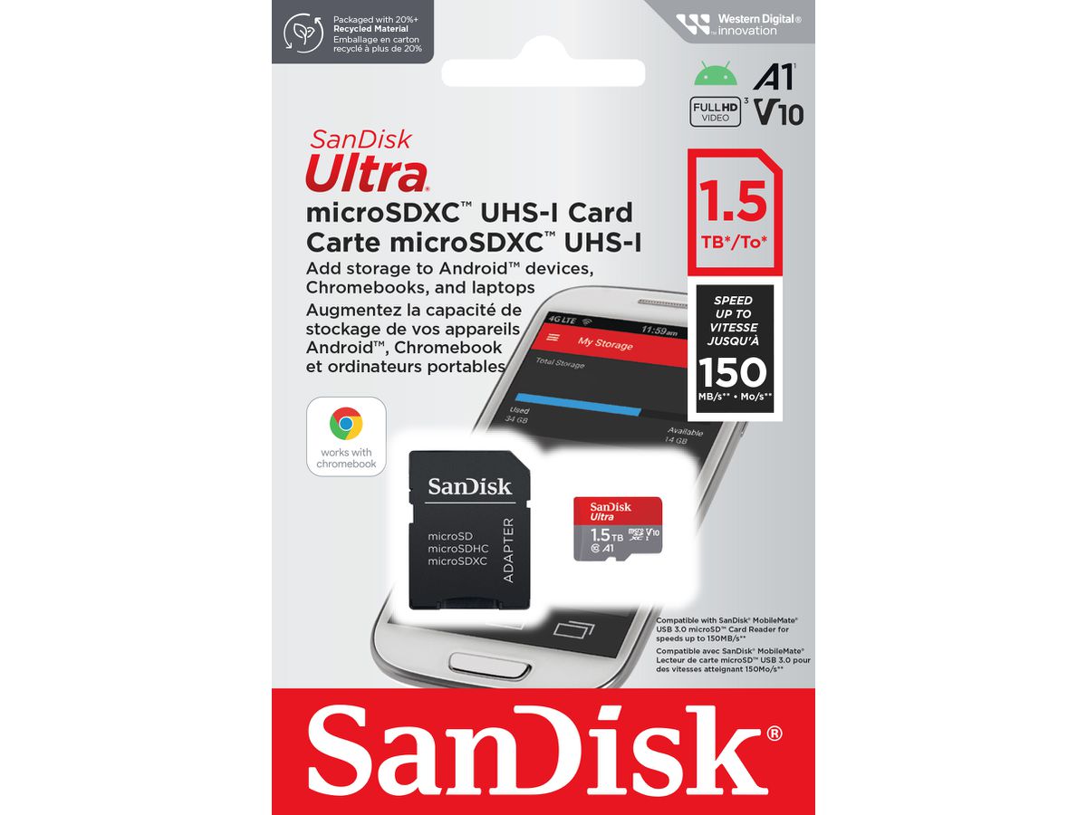 SanDisk Ultra 150MB/s microSDXC1.5TB