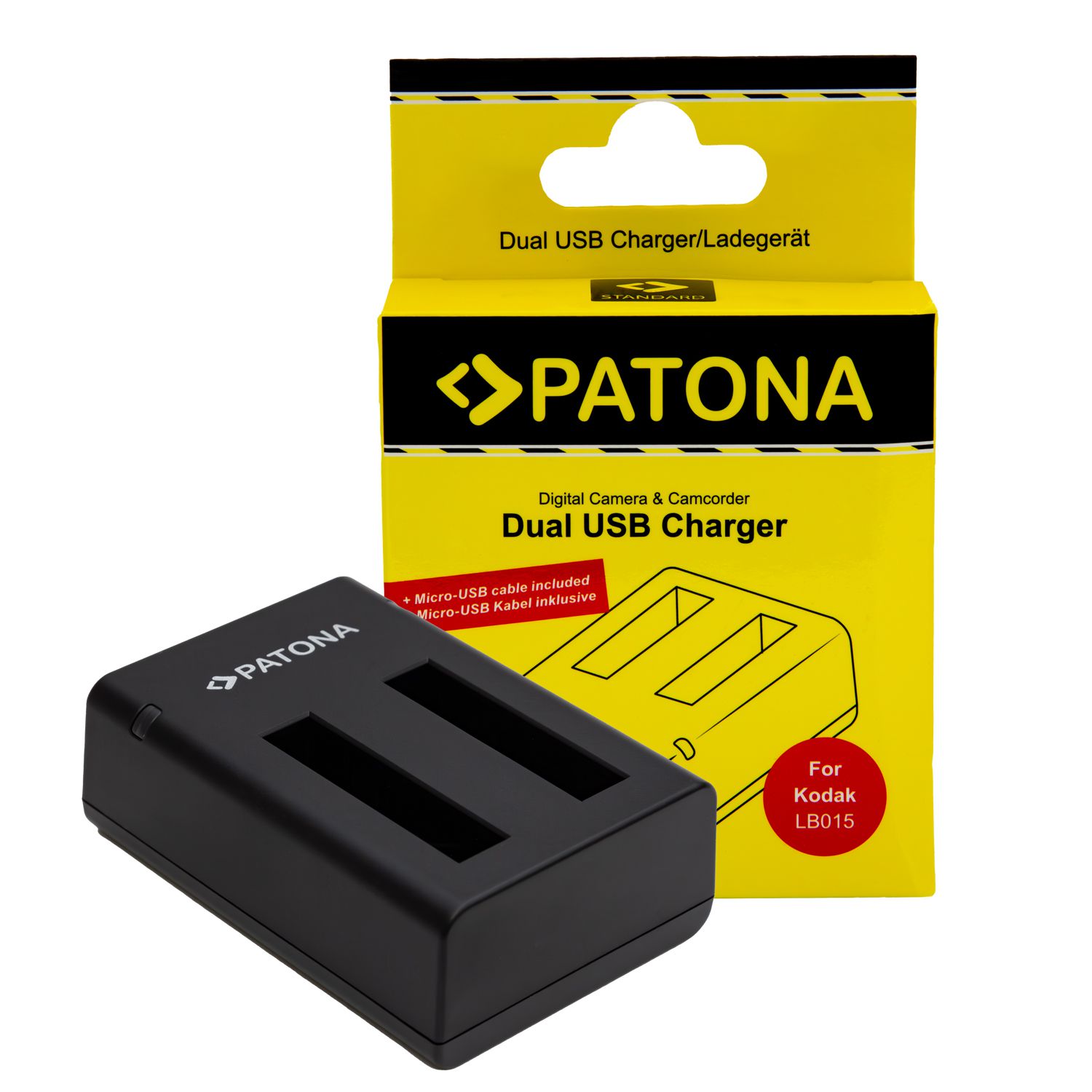 Patona Chargeur Dual USB Kodak WPZ 2