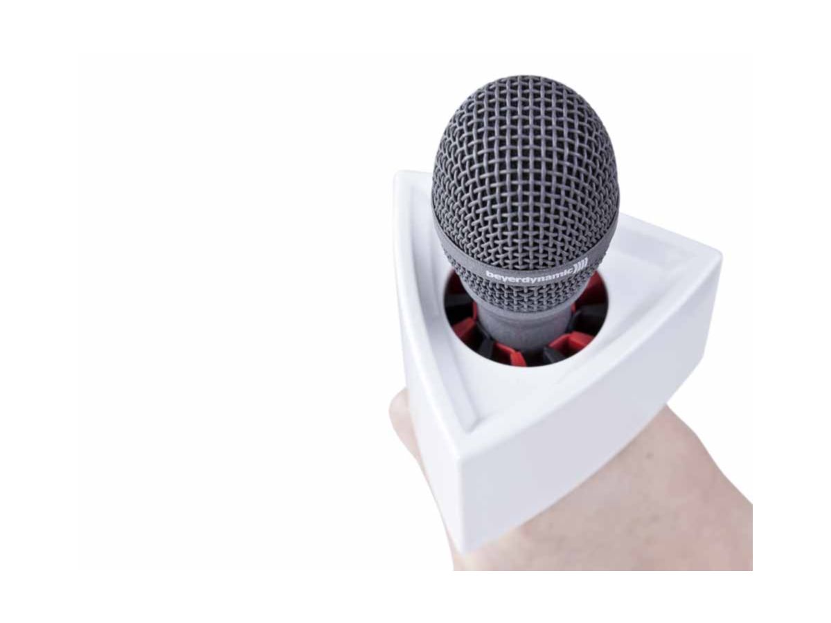 Rycote Single Triangular White Mic Flag