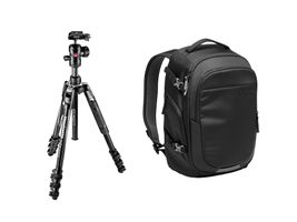 Manfrotto Befree + Gear Backpack Kit