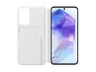 Samsung A55 Smart View Wallet Case White