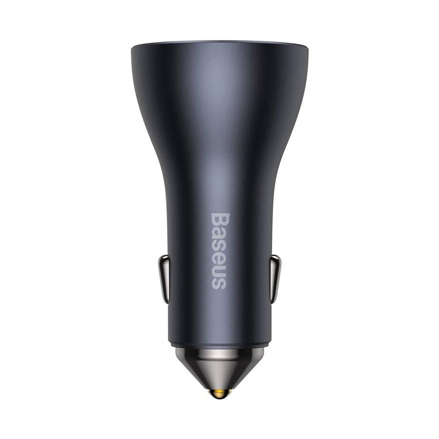 Baseus Triple Car Charger 65W Dark Gray