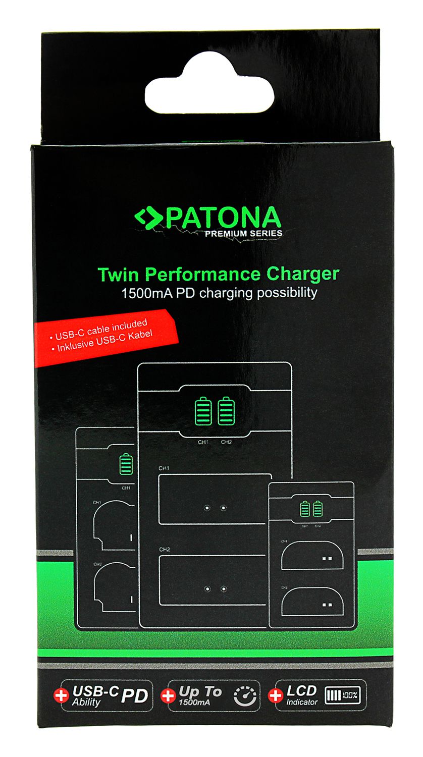 Patona Premium Twin Charg Panasoni BLK22