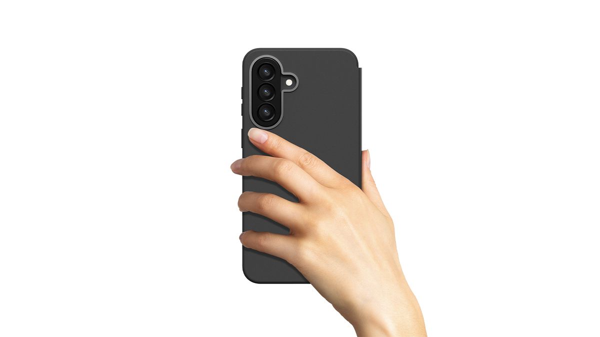 Samsung A57 Wallet Flip Case Black