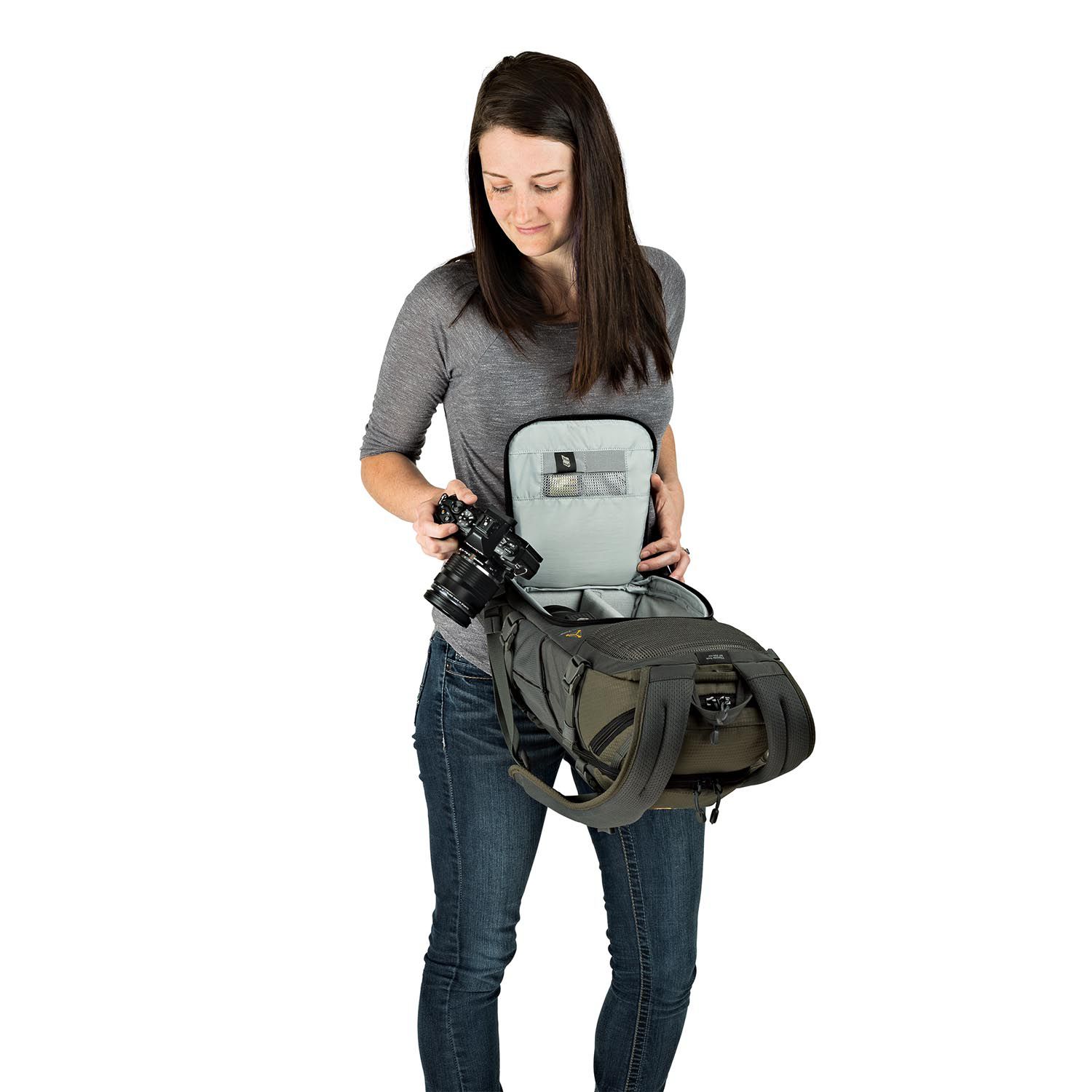 Lowepro Flipside Trek BP 250AW gris/vert