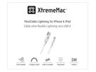 XtremeMac Flexi Lightning to USB-A 2m