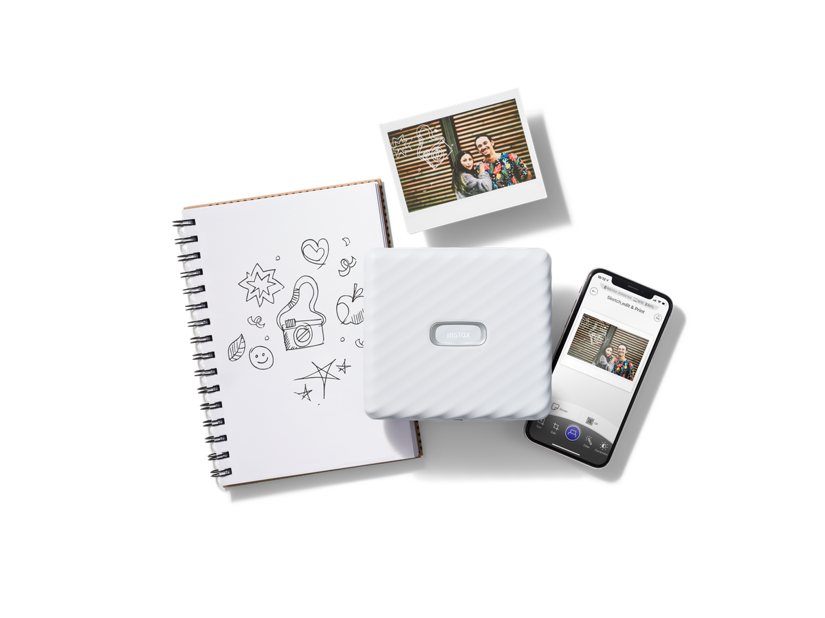 Fujifilm Instax Link Wide Ash White