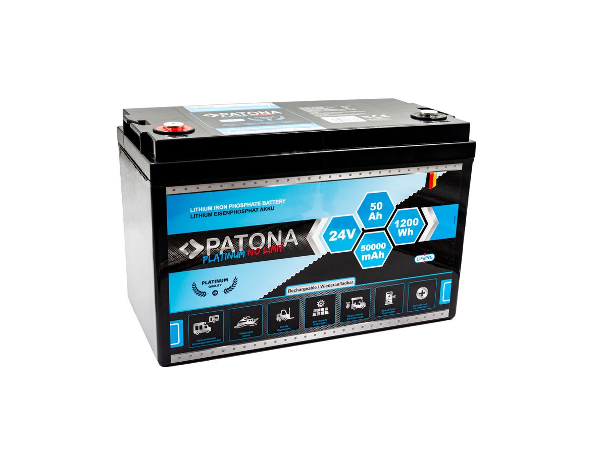 Patona Platinum Battery LiFePO4 24V 50Ah